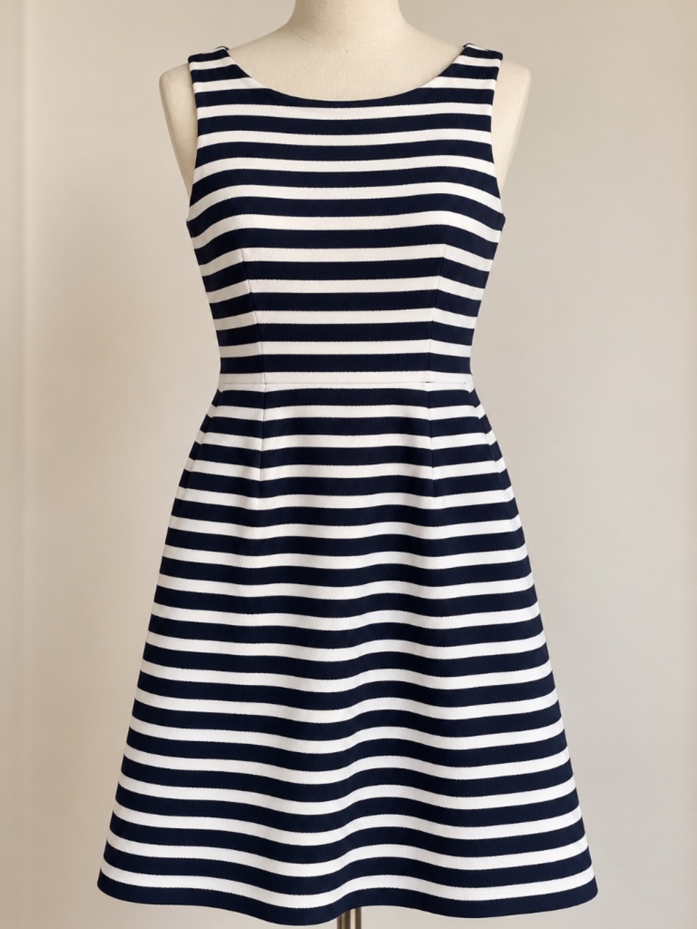 Halogen Stripe Sleeveless Dress,  Size 2.